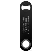 Promotie Business Logo Black Speed Flessenopener (Achterkant)