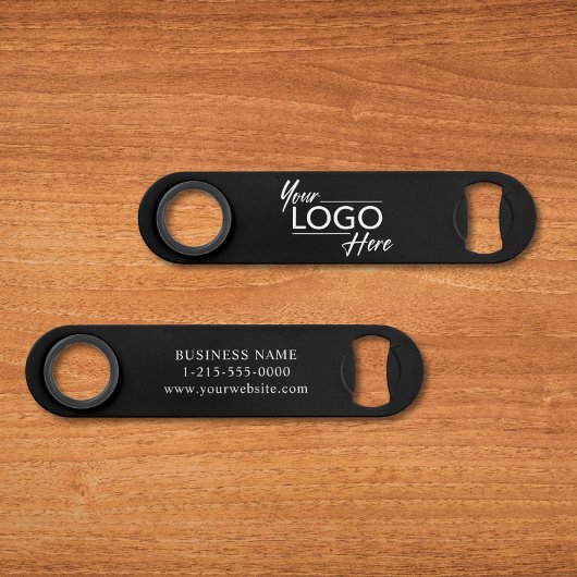 Promotie Business Logo Black Speed Flessenopener