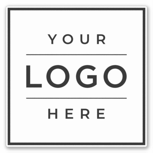Promotie Business Logo Company Branded Sticker (Voorkant)