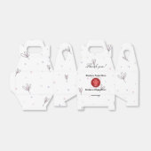 Promotie Business Logo en naam Gable Favor Box Bedankdoosjes (Uitgevouwen)