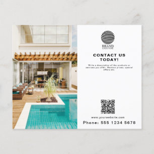 Promotie Business Logo Foto QR-code Flyer