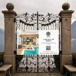 Promotie Business Logo Foto QR-code Spandoek