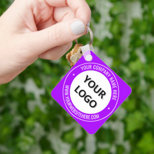 Promotie Business Logo Name Website Sleutelhanger