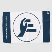 Promotie-cadeau voor financiële planner golfhanddoek (Horizontaal)