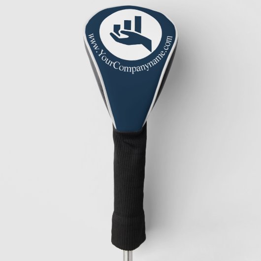 Promotie-cadeau voor financiële planner golfheadcover (Voorkant)