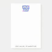 Promotie Cadeau Zakelijk Bedrijfslogo Aangepast Post-it® Notes (Voorkant)