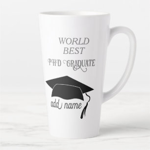 promotie doctoraat afstudeerhoed feest cadeau latte mok