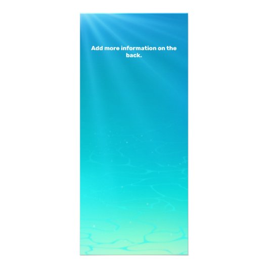 Promotie-dolfijn, vis-aquariumwinkel reclamekaart (Achterkant)