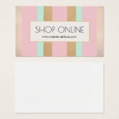 Promotie e-commerce Voeg roze, Roos Gold in Visitekaartjes (Voorkant /achterkant)