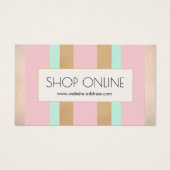 Promotie e-commerce Voeg roze, Roos Gold in Visitekaartjes (Voorkant)