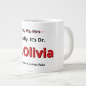 Promotie Eigenlijk, het is Dr. Grappig Academicus Grote Koffiekop (Voorkant rechts)