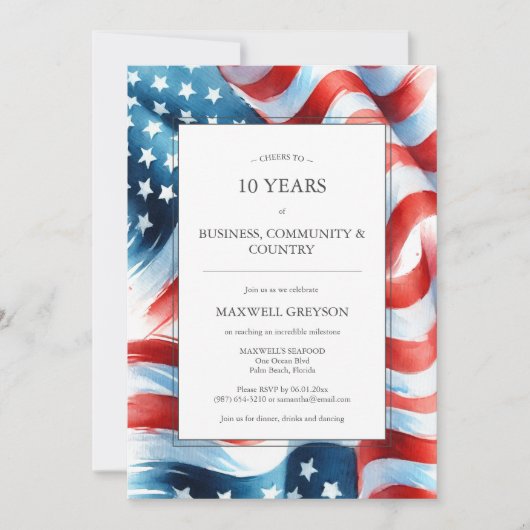 Promotie Feest Uitnodigingen Aangepaste Amerikaans (Voorkant)