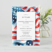 Promotie Feest Uitnodigingen Aangepaste Amerikaans (Staand voorkant)