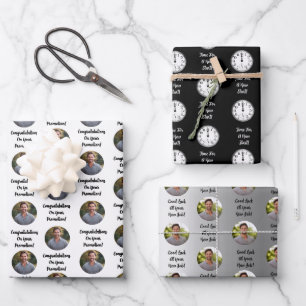 Promotie Felicitatie Aangepast Bericht Cadeau Inpakpapier Vel