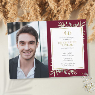 Promotie Foto PhD Graad Bourgondië Groen Kaart
