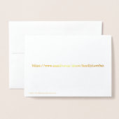 Promotie Gefeliciteerd Goud denk je daarom Folie Kaarten (Met envelop)