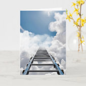 Promotie Gefeliciteerd Ladder in Sky Kaart (Gele Bloem)