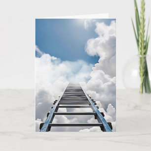 Promotie Gefeliciteerd Ladder in Sky Kaart