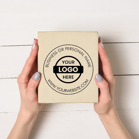 Promotie Gepersonaliseerd Bedrijf Logo Naam Websit Rubberstempel