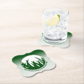 Promotie groene Logo voor de zorgservice Kartonnen Onderzetters (Insitu)