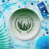 Promotie groene startzorgservice papieren bordje (Feest)