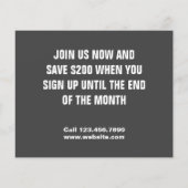 Promotie Gym Flyer (Achterkant)