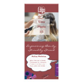 Promotie Haarsalon Styling Workshop Reclamekaart (Voorkant)