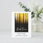 Promotie Hoesje voor auteur Book Briefkaart (Staand voorkant)