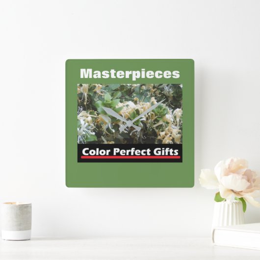 Promotie Honeysuckle Vierkante Klok (Huis)