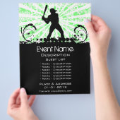 Promotie honkbalwedstrijd flyer (Hand)