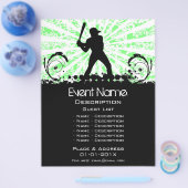 Promotie honkbalwedstrijd flyer (Enkel)