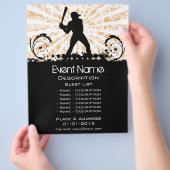 Promotie honkbalwedstrijd flyer (Hand)