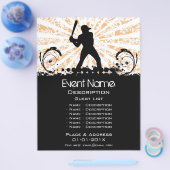 Promotie honkbalwedstrijd flyer (Enkel)