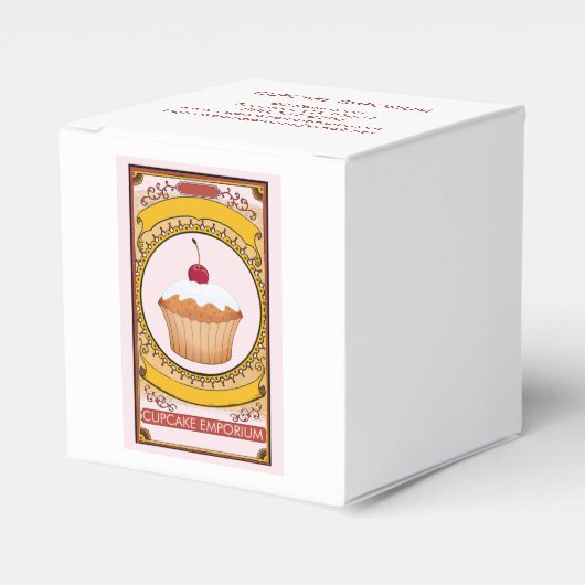 Promotie Iced Cupcake-aanbieding Bedankdoosjes (Voorkant Zijde)