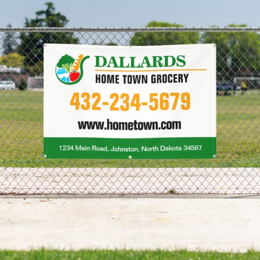 Promotie in de kruidenierswinkel spandoek (Insitu)