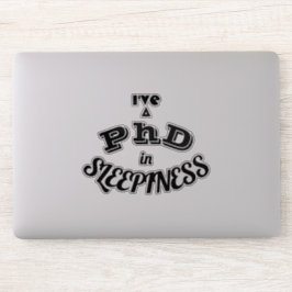Promotie in slaperigheid Funny academische humor s Sticker