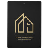 Promotie Item Modern Onroerend goed Aangepaste Log Klembord (Achterkant)