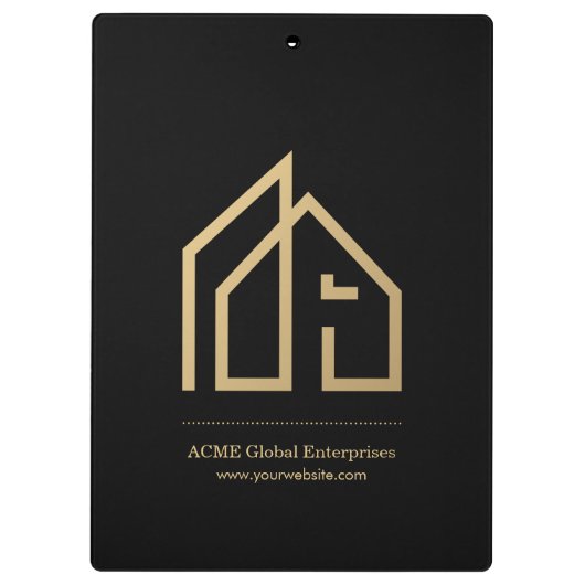 Promotie Item Modern Onroerend goed Aangepaste Log Klembord (Achterkant)