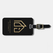 Promotie Item Modern Onroerend goed Naam Logo Bagagelabel (Voorkant horizontaal)