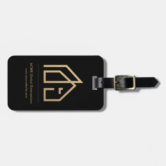 Promotie Item Modern Onroerend goed Naam Logo Bagagelabel (Voorkant horizontaal)