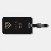 Promotie Item Modern Onroerend goed Naam Logo Bagagelabel (Achterkant horizontaal)