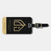 Promotie Item Modern Onroerend goed Naam Logo Bagagelabel (Voorkant horizontaal)