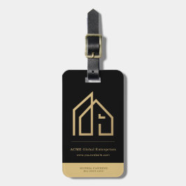 Promotie Item Modern Onroerend goed Naam Logo Bagagelabel