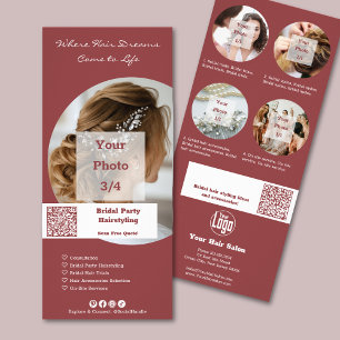 Promotie Kapsalon Bruidskapsels Hairstyling Bruids Reclamekaart