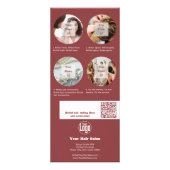 Promotie Kapsalon Bruidspartij Kapsels Reclamekaart (Achterkant)