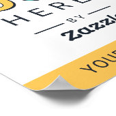 Promotie Logo en Tekst Poster (Hoek)