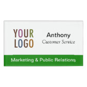 Promotie Magnetische naammarkering met bedrijfsLog Naambadge (Voorkant)