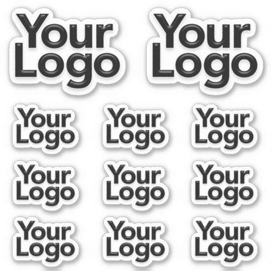 Promotie-marketing voor Logo van kleine bedrijfsei Sticker (Voorkant)