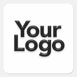 Promotie-marketing voor Logo van kleine bedrijfsei Vierkante Sticker