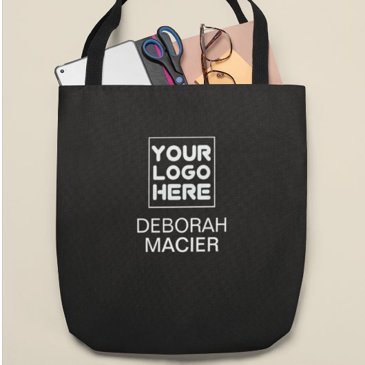 Promotie Merk Logo Bedrijfsnaam ZWART Tote Bag
